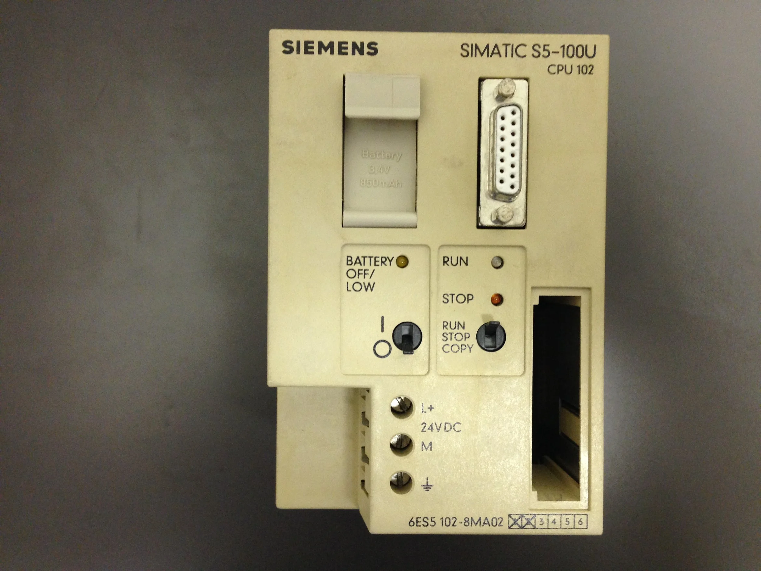 Siemens S5-95U 6ES5 100 8MA02 — LT Software Solutions